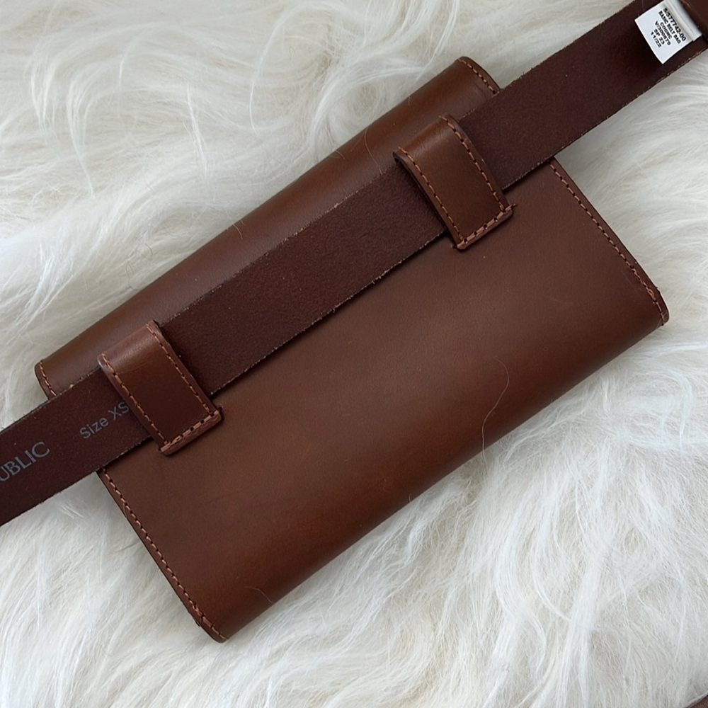 Banana Republic Factory Leather Belt Bag XS/S - Picture 6 of 7
